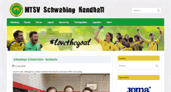 Desktop Screenshot of handball.mtsv-schwabing.de
