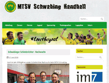 Tablet Screenshot of handball.mtsv-schwabing.de